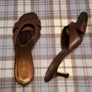 Size 7.5 summer heeled sandals